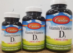 Vitamin D3 1000 IU (Carlson)